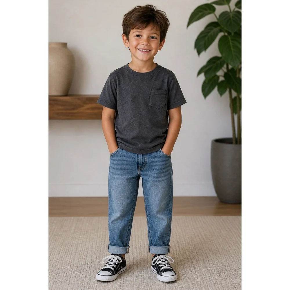 Kids Black Converse All Star Sneakers Size 13 Unisex